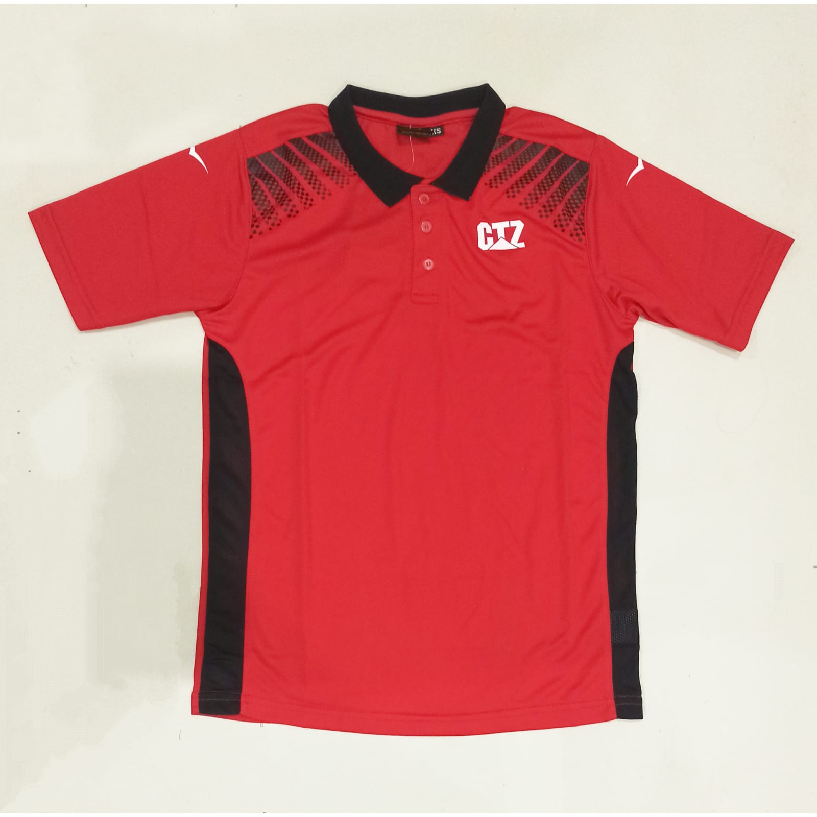 K Club - Branded Polo Shirt Red with Black Print